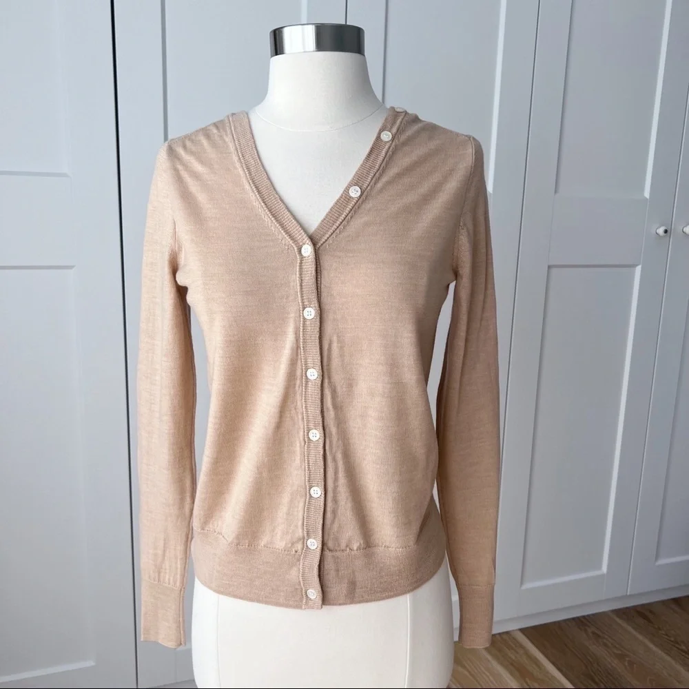 J. Crew Reversible Button-Back Sweater sz. Small